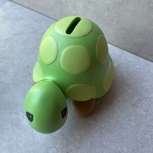 Ceramic turtle piggy bank